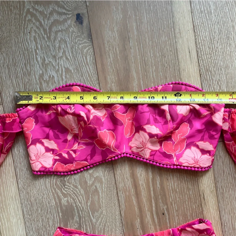 Showpo. Final Resort two piece ruffle sleeve mini skirt set  in berry floral - Picture 16 of 16